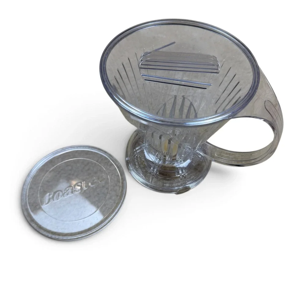 Clever Coffee Dripper Large 18oz Immersion Brewer Clear BPA Free w Lid Coaster